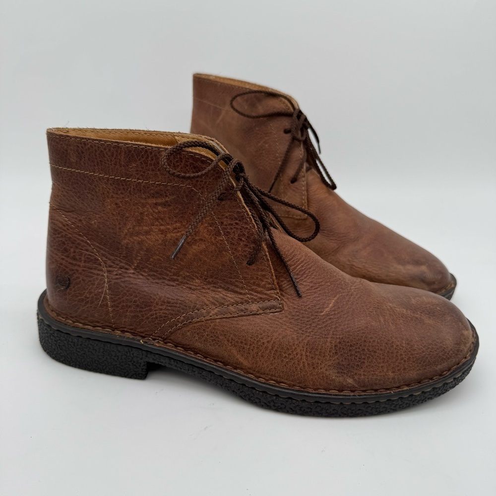 Born Brown Leather Chukka Boot Size 8.5 M
